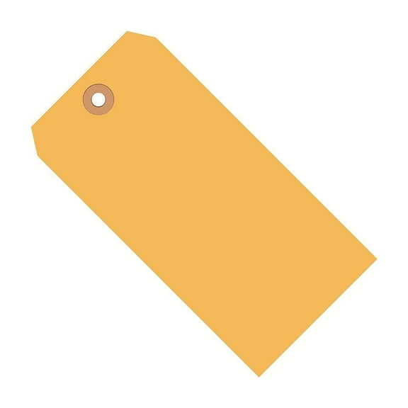 Box Partners Shipping Tags 13 Pt. 4 3/4" x 2 3/8" Fluorescent Orange 1000/Case G12051D
