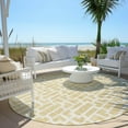 thumbnail image 6 of Addison Rugs Chantille Indoor/Outdoor Transitional Geometric Wheat Washable Round Rug, 8' x 8', 6 of 6