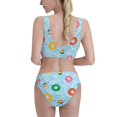 thumbnail image 5 of High Waisted Bikini Sets For Women, Swim Rings Floating Swimsuits Tummy Control, Two Pieces Bathing Suit, 5 of 8