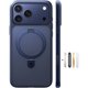 thumbnail image 1 of wonima11 TORRAS for iPhone 17 Pro Max Case with Stand, Compatible with MagSafe, 3X Military Grade Protection, Camera Control Button Translucent Slim Phone Case for iPhone 17 Pro Max 6.9", Deep Blue, 1 of 1
