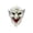 White, variant on Halloween Old Witch Mask White – Full Face Costume with Pointed Nose & Wrinkled Texture for Party Cosplay (White)