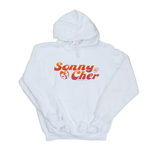 Sonny & Cher Chandail à Capuchon pour Hommes à Logo Dégradé