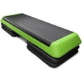 thumbnail image 1 of Costway 4" - 6" - 8" Aerobic Step 43" Cardio Adjust Exercise Stepper w/ Risers Green, 1 of 10
