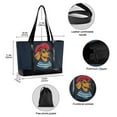 thumbnail image 2 of FORMRS Canvas Laptop Tote Bag for Women with 15.6" Computer Compartments Shoulder Handbag, Blue Dog Artist, 2 of 7