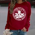 thumbnail image 5 of Womens Senior 2026 Sweatshirts Graduate Cute Graphic Crew Neck Tops Funny Casual Teacher Long Sleeve Baggy Shirts, 5 of 7