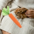 thumbnail image 2 of GOOHOCHY 3 uds juguetes para masticar conejos juguetes de hámster con núcleo de maíz juguetes para morder conejito en forma de zanahoria, 2 of 8