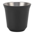 thumbnail image 1 of Taza de café de acero inoxidable 304 con aislamiento de doble pared, para café, té y camping, color negro, 80 ml, 1 of 14