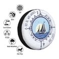 thumbnail image 4 of Logiee Not All Who Wander Are Lost2 Print Spare Tire Cover, Universal Wheel Protectors,Waterproof Dust-Proof UV Sun Wheel Tire Cover,Fit for SUV, RV, Travel Trailer, Truck-14 inch, 4 of 6