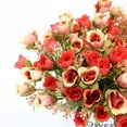 thumbnail image 4 of GROWTH TANK Artificial Flowers Red Roses Real Looking Artificial Roses w/ Stem 20 Heads, 4 of 9