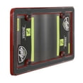 Auto Drive Carbon Fiber License Plate Frame, Red and Black, Durable ...