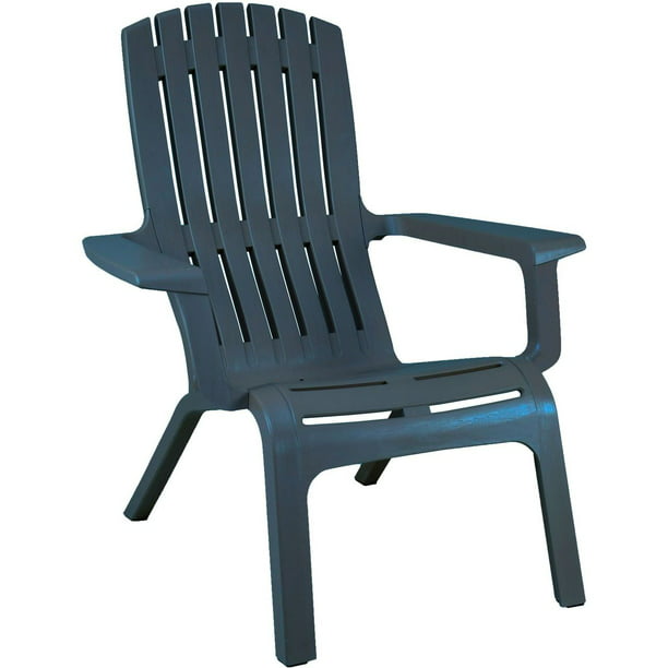 Grosfillex Westport Adirondack Chair In, Blue Resin Adirondack Chairs Canada