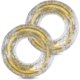 thumbnail image 1 of Anillo de natación para adultos, flotador inflable para piscina con lentejuelas, anillo flotante transparente con lentejuelas arcoíris, colorido y duradero., 1 of 5