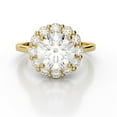 thumbnail image 2 of 2.40 Ct Round Diamond Bridal Rings Solid 18K Yellow Gold, 2 of 6