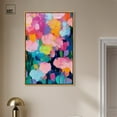 thumbnail image 3 of Glide of Colors Canvas Modern Color Abstract by Art Remedy, Gold Frame, 30" x 45", 3 of 7