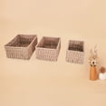 thumbnail image 1 of Conjunto de Cestas de Almacenamiento, Cestas de Almacenamiento Tejidas Capacidad Espaciosa 3 Pezas Livianas Multifuncionales para Lavander, 1 of 7