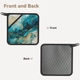 thumbnail image 2 of Sikiie Abstract Ocean Currents Pot Holders Kitchen Insulation Mats Heat Resistant Pot-Holder Oven Anti-Scald Pads for Cooking Baking, 7.1*7.1inch, 2 of 8