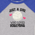 thumbnail image 4 of Inktastic Just a Girl Who Loves Volleyball Girls Baby Bodysuit, 4 of 5