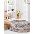 thumbnail image 3 of Rugs.com Lola Collection Rug – 8 Ft Round Blue Medium Rug Perfect For Kitchens, Dining Rooms, 3 of 6