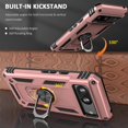 thumbnail image 3 of Phone Case for Google Pixel 8 Case wih Magnetic Ring Kickstand,Case for Pixel 8 Phone Cover Military-Grade Drop Protective Case for Google Pixel 8 Rose Gold Women Girl, 3 of 12
