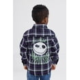 thumbnail image 4 of Disney Nightmare Before Christmas Jack Skellington Flannel Button Down Shirt Plaid Toddler to Big Kid, 4 of 5
