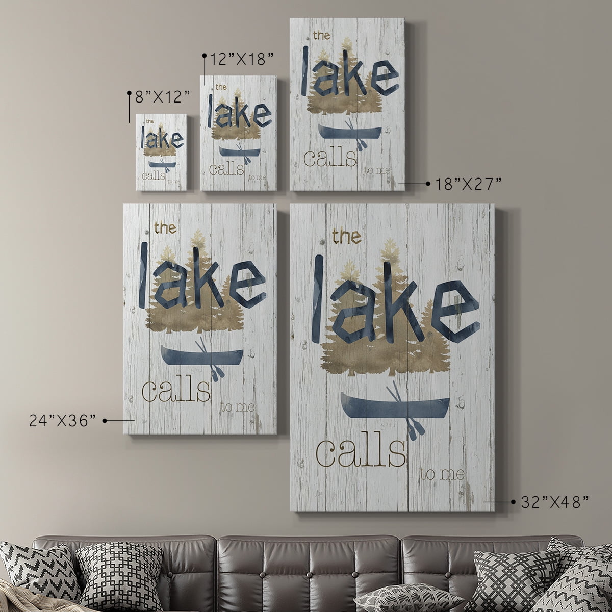 Lake Calls Me Premium Gallery Wrapped Canvas - Ready to Hang