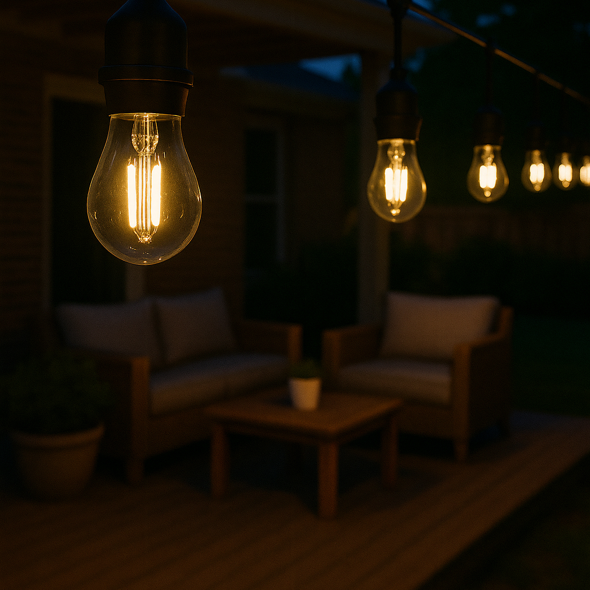Better Homes & Gardens 48ft Outdoor String Lights, 24 LED Bulbs photo 7