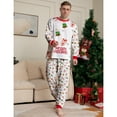thumbnail image 4 of GYRATEDREAM Christmas Family Pajamas Sets, Christmas Family Matching Pajamas Sleepwear, Xmas Holiday Cartoon Christmas Tree Print Family Pjs Jammies Nightwear Loungewear for 3M-4XL, 4 of 5