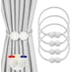 thumbnail image 1 of Clips de Cortina, Clips de Cortina magnéticos para salón, Oficina y Dormitorio (Blanco), 1 of 5
