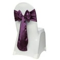 thumbnail image 3 of Your Chair Covers - 10 Pack Satin Sashes Eggplant, 3 of 5
