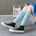 thumbnail image 3 of Lsque Snowflake Snowing Printed Crew Socks Men's Women's LightWeight Thin Casual Calf Socks ,Knee High Socks,Cotton Socks, 3 of 9