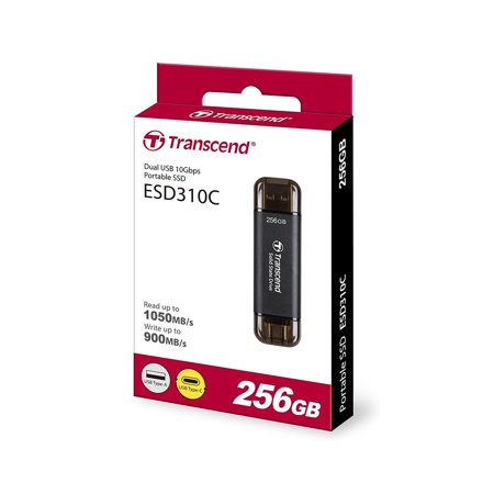 Transcend トランセンドジャパン TS256GESD310C ESD310 ポータブルSSD ブラック 256GB