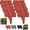 Red, variant on Imitation Stone Garden Edging, No Dig Landscape Border Fence, Faux Rock Edging for Flower Beds, Lawn, Yard & Pathway, Decorative Cobblestone Effect Garden Border Panels(20 PCS)