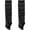 Black, variant on 1 Pair Black Strap Mesh Leg Warmers Breathable Long Leg Covers for Ballet Yoga One Size