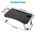 thumbnail image 6 of Laptop Desk for Bed ,WLRETMCI Lap Desks for Bed Tray Table with Drawer,Portable Laptop Desk Table for Eating Writing Reading Notebook Holder & Stand for Sofa Couch Floor, 6 of 7
