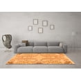 thumbnail image 3 of Ahgly Company Indoor Round Abstract Orange Modern Area Rugs, 7' Round, 3 of 4