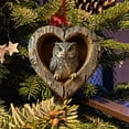 thumbnail image 4 of Heart-Shaped Tree Hole Animal Pendant - Cute Festive Hanging Decor, Animal-Shaped Heart Ornament for Home/Christmas Tree, Lightweight Resin Craft, Perfect for Holiday Season & Home Decoration, B, 4 of 7