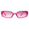 thumbnail image 2 of Gafas de sol pequeñas rectangulares a la moda para mujer UV400 protección gafas para Rosado Yuyangstore Gafas de sol color caramelo, 2 of 7