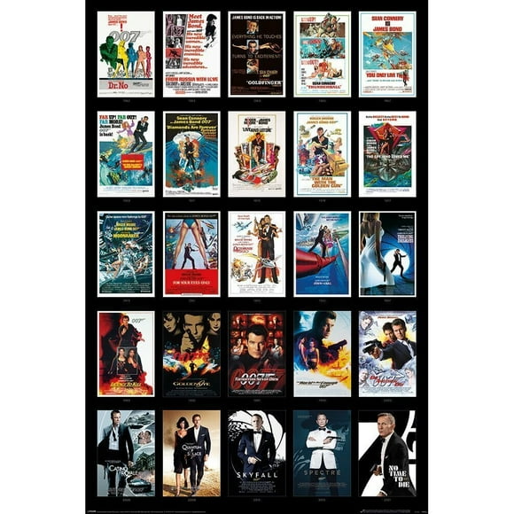 James Bond Affiche de 25 Films