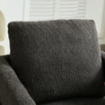 thumbnail image 5 of 28.69" W Square Modern Rotating Club Chair For Hotel - Charcoal, Removable Cushion Hotel, Living Room, Bedroom, 33.92" H Accent Arm Office Cushion, 360 Degree Rotation Office, Bedroom, 5 of 6