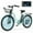 Cyan, variant on MOONCOOL Electric Bicycle for Adults 350W , 7-Speed Ebike with 36V 10.4Ah Removable Battery， 40 Miles Range , 20 mph Electric Commuter Bike for Women Men, Certified to UL 2849 by SGS