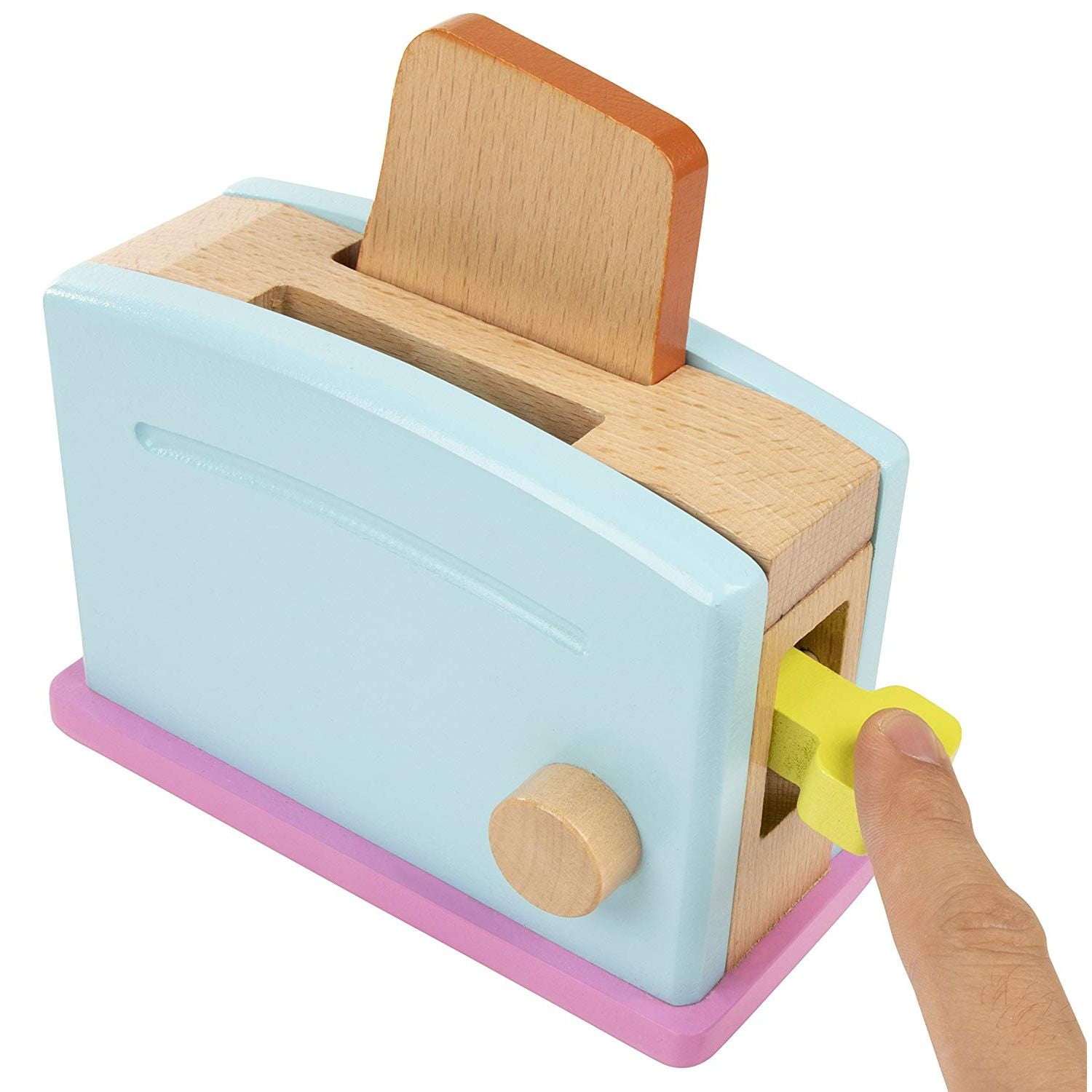 Wooden Toaster Toy 9 Piece Pretend Play Kitchen Set Wooden Toaster Toy 9 Piece Pretend Play Kitchen Set