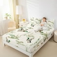 thumbnail image 4 of Feelyou Kid Jungle Duck Full Size Sheets, Lotus Leaf Botanical Bed Sheets, 4-Piece, 4 of 7