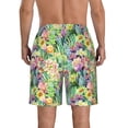 thumbnail image 3 of Naloa Watercolor Blooming Cactus Men's Beach Shorts, Surfing shorts, Swim trunks, Quick Dry Swim Trunks for Surfing Beach Fun - X-Large, 3 of 9
