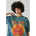 thumbnail image 2 of Urban Outfitters Women's X Pink Floyd Pyramid Blue Tie Dye Oversized Tee T-Shirt (Small/Medium, Blue/Green Tie Dye), 2 of 5