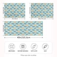 thumbnail image 4 of Haosy Satin Pillowcase for Hair and Skin Standard Cooling Silk Pillow Case with Envelope Closure Cartoon Shark and Cracker 20"x30", 4 of 9