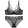 thumbnail image 1 of Gibobby Lencería mujer erótica Conjunto de Lencería Erótica Ropa Interior Sexy para Mujer, Camisón de Una Pieza con Tanga, Ropa de Dormir para Mujer(Negro, 85B), 1 of 4