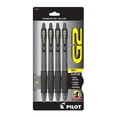 thumbnail image 4 of Pilot® G-2™ Retractable Gel Pens, Bold Point, 1.0 mm, Clear Barrels, Black Ink, Pack Of 4, 4 of 5