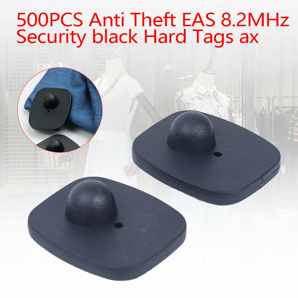 Anti Theft EAS 8.2MHz Security black Hard Tags 500PCS  T 