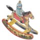 thumbnail image 3 of Modelo de caballo de mecedora decorativa de toyo de juguete con adorno en forma de caballo elegante para el hogar, 3 of 8