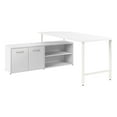 thumbnail image 2 of Pemberly Row 72"W Computer Desk with Storage Cabinet in White - Engineered Wood, 2 of 8